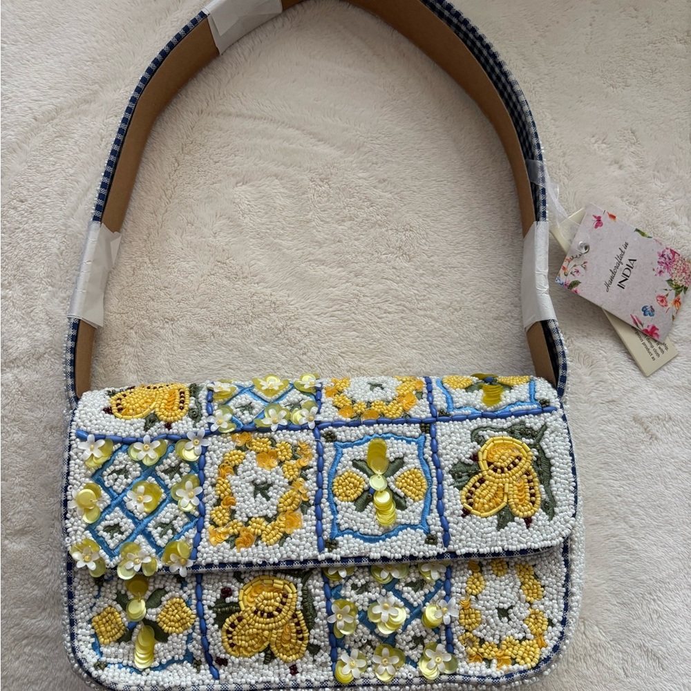Colorful Beaded Shoulder Bag